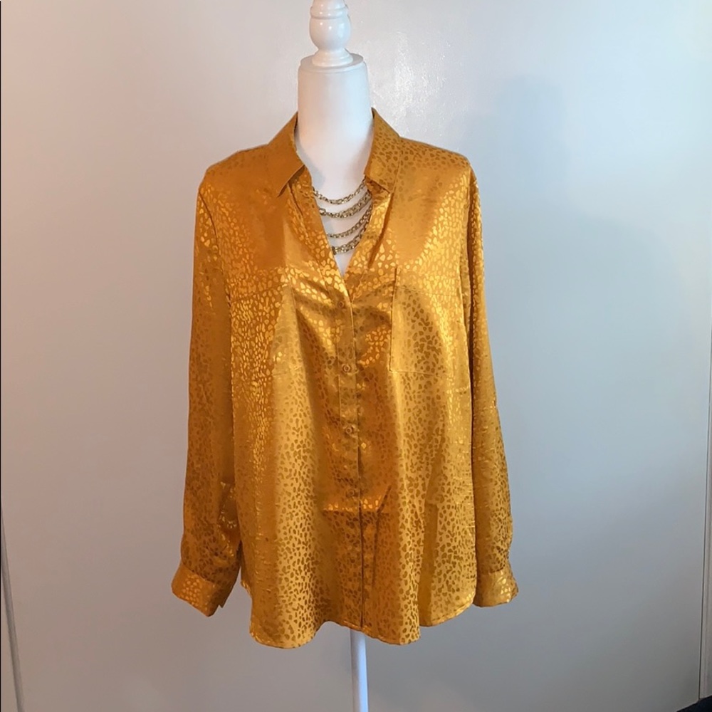 Gold Leopard Blouse
